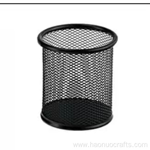 Creative tabletop furnishings Circular Metal pen container